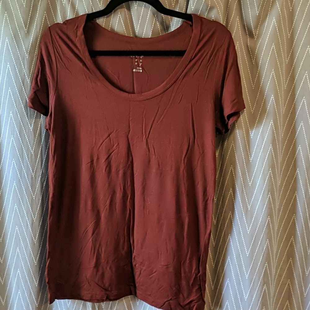 Rust red A New Day Shirt